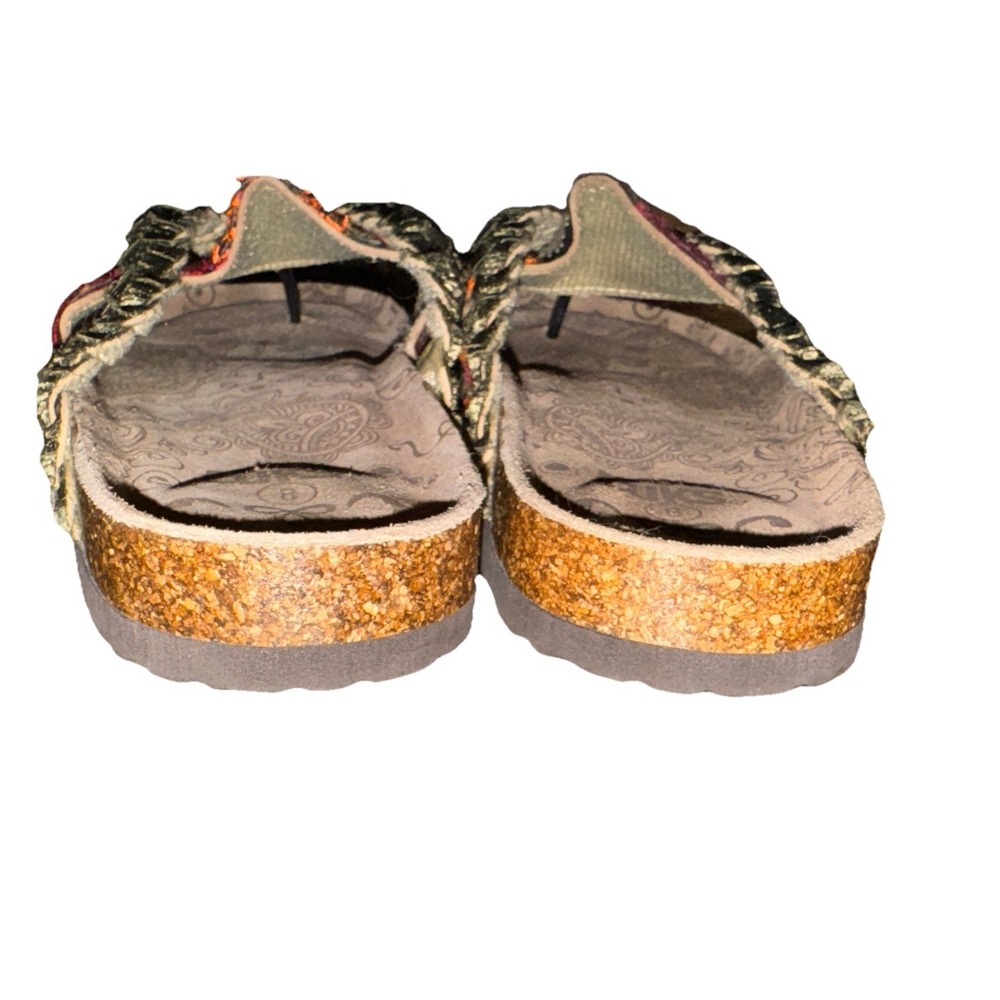 Muk Luks Elaine Braided Thong Flip Flop Sandals Boho Colorful Size 8 NWOT - Picture 6 of 15